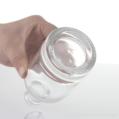Botella de cristal transparente 375ml